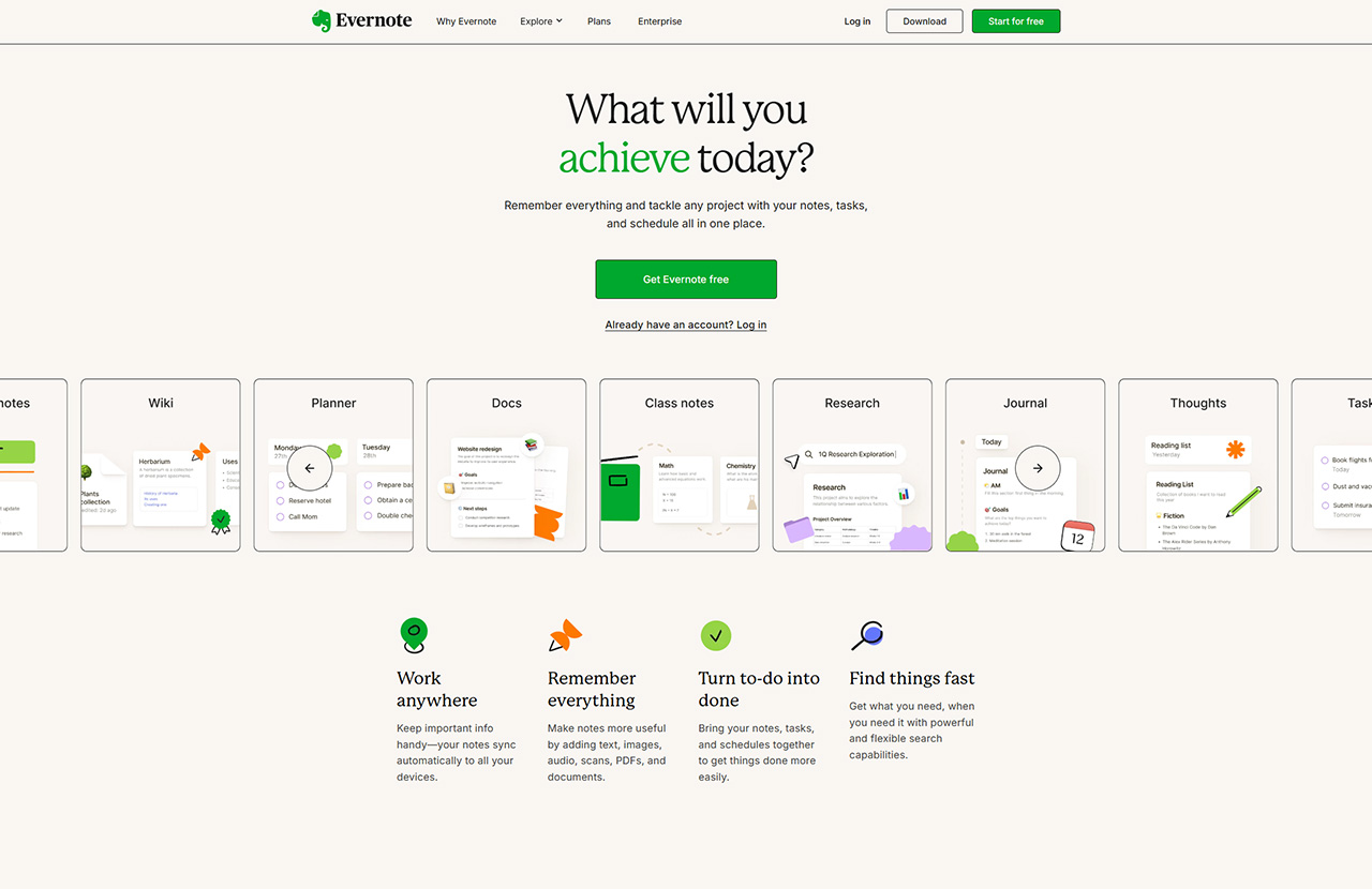 Evernote: Simplicity and Clear Value Proposition